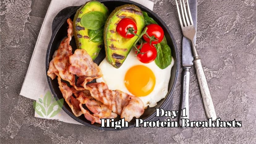 High Protine Breakfast with eggs