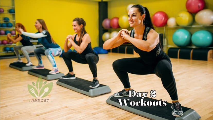 Womens are doing workout