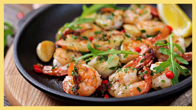 Lemon Garlic Shrimp Linguine