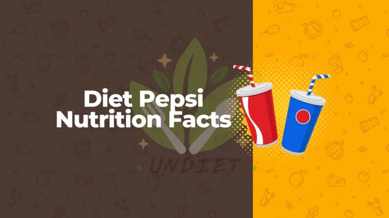 Diet Pepsi Nutrition Facts