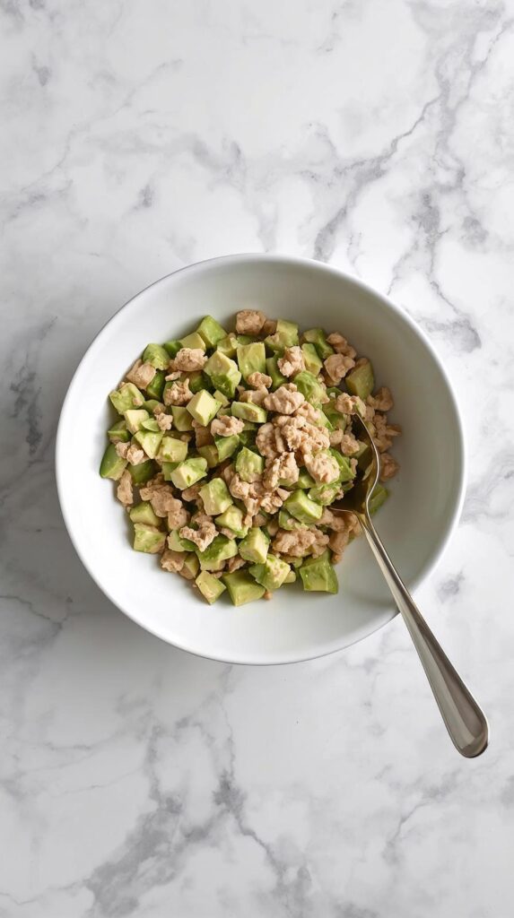 keto tuna salad with avocado