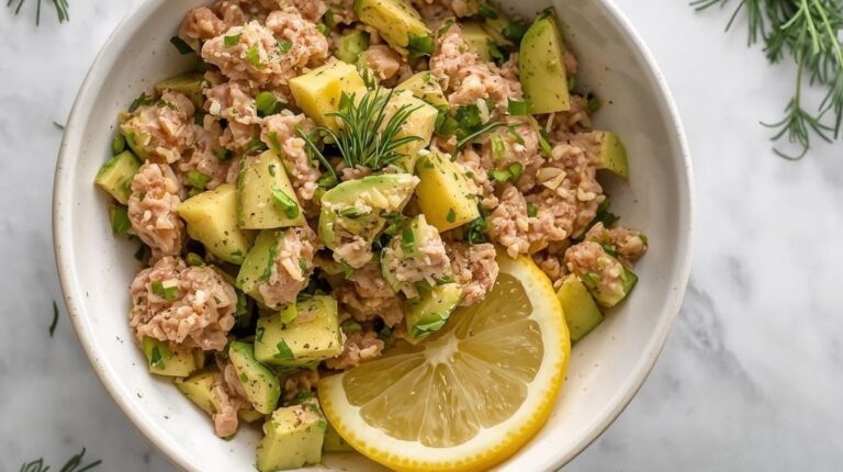 low carb avocado tuna salad healthy recipe