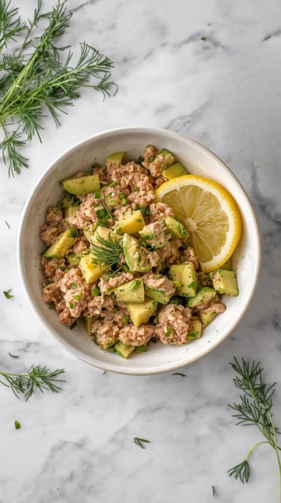 low carb avocado tuna salad